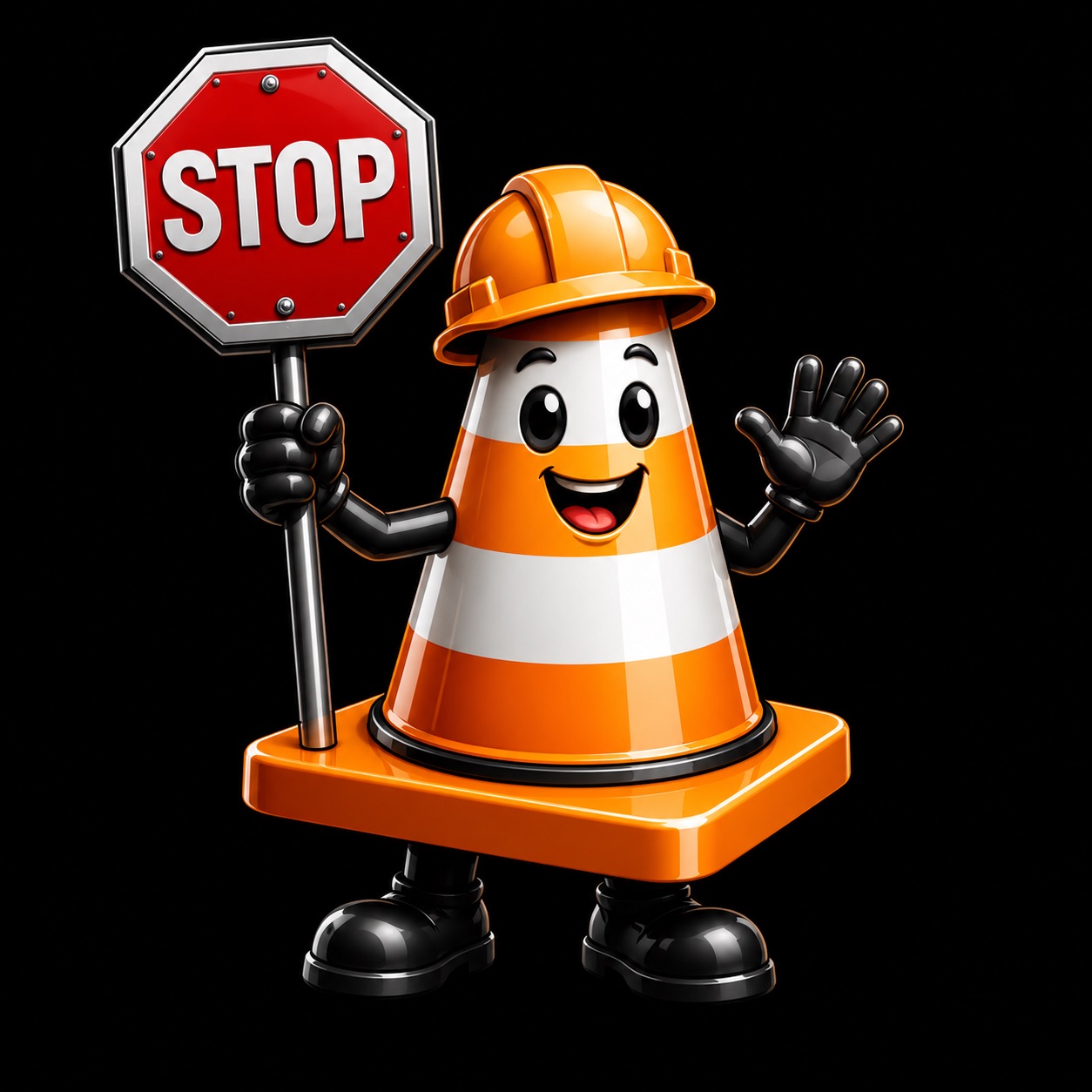 Dave's Traffic Control mascot